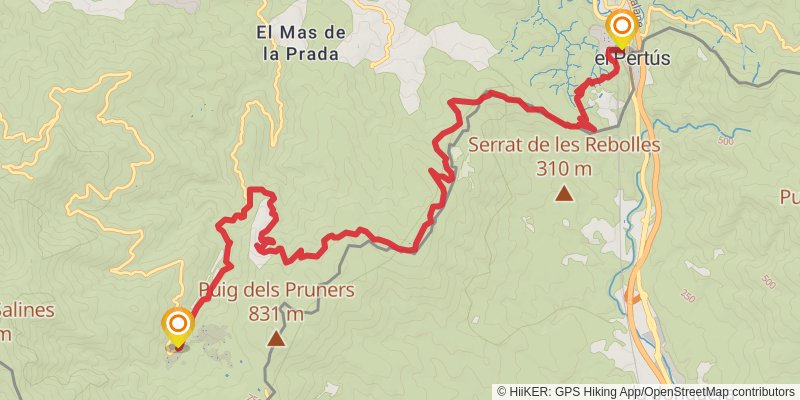 GR 10 stage 63 Map