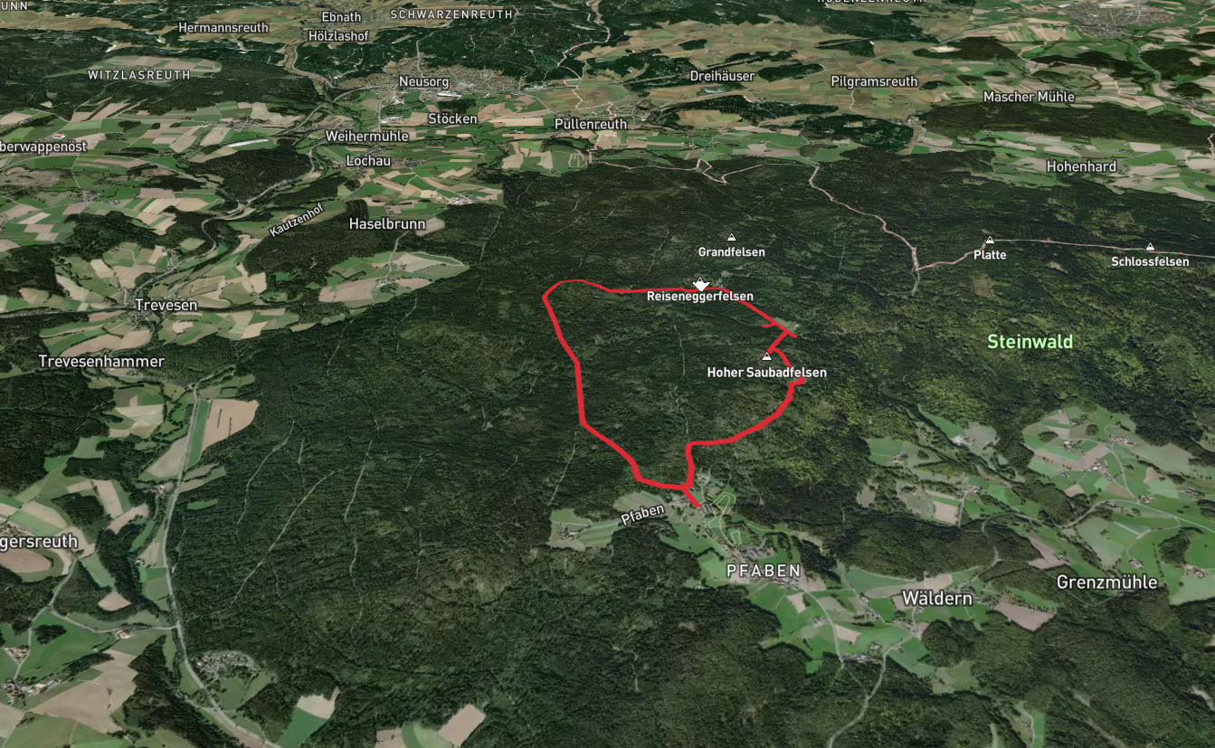 Zipfeltannenfelsen, Reiseneggerfelsen and Saudadfelsen Loop