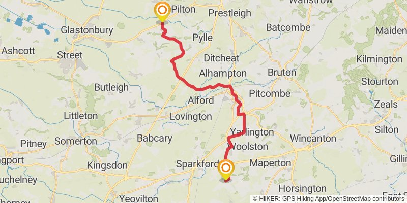 Monarch's Way stage 26 Map