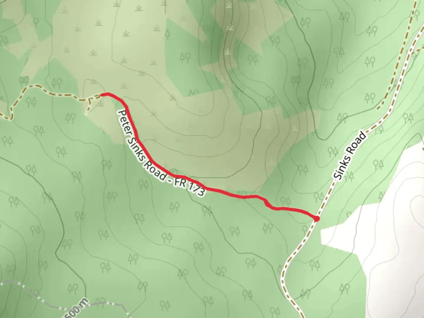 An image depicting the trail Peter Sinks Road Walk and its surrounding area.