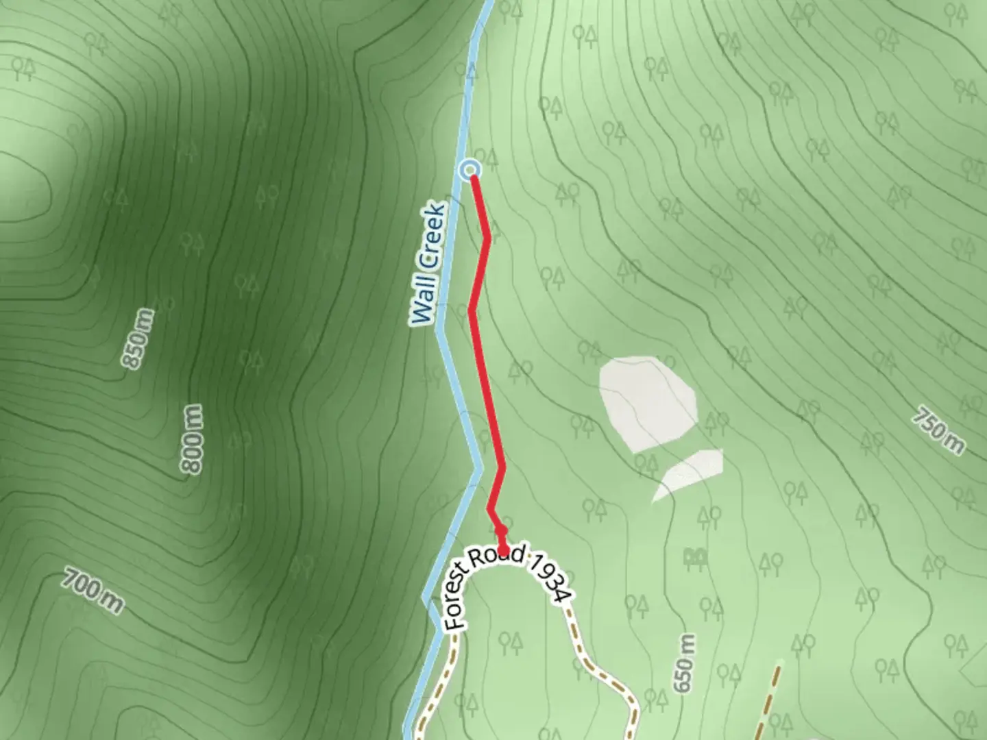 An image depicting the trail Warm Springs Trail and its surrounding area.