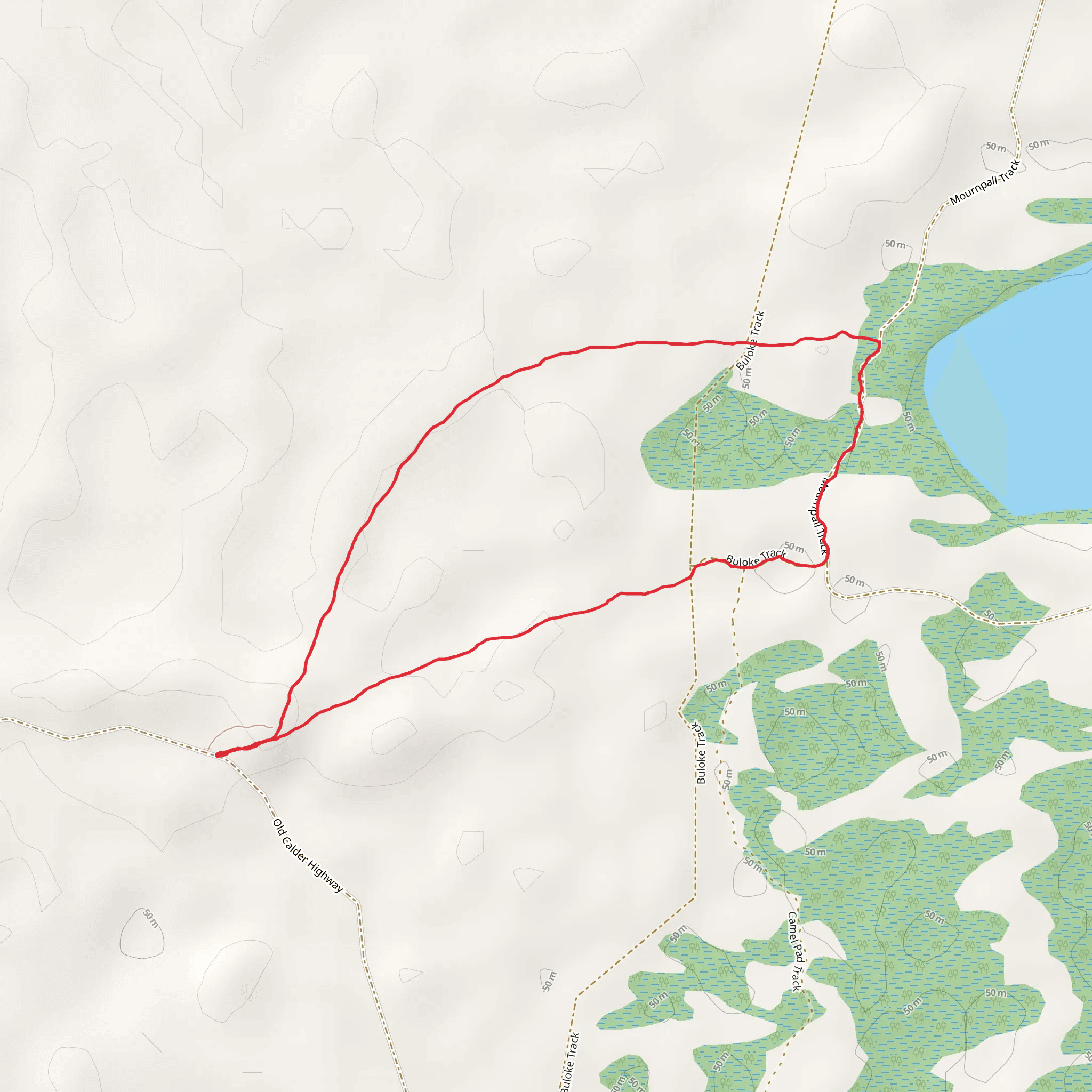Warepil Lookout Loop Trail mobile static map