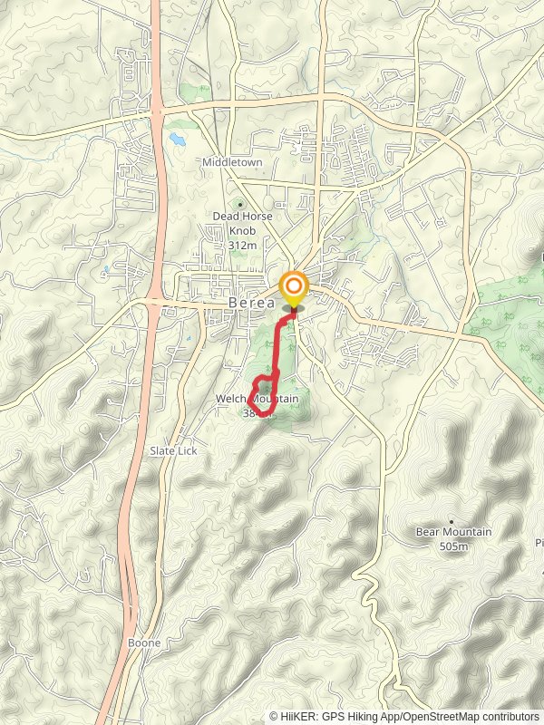 Welch Mountain in Berea College Forest LoopLoop