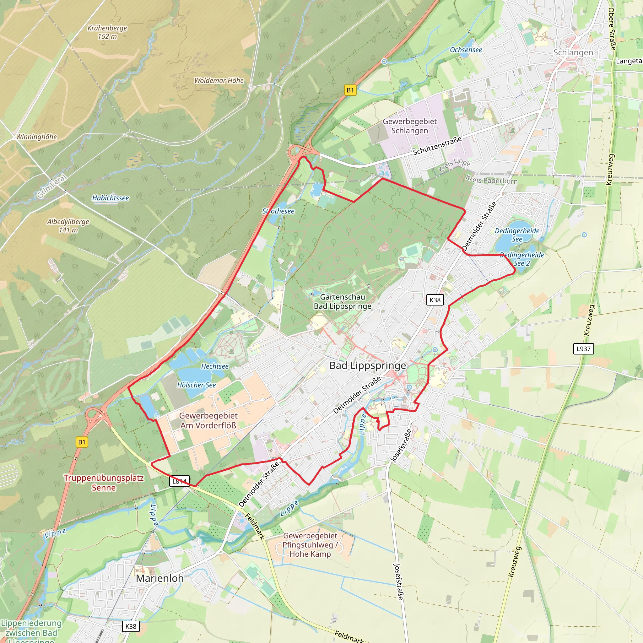 Run for help and Vital WanderWelt Energie Loop mobile static map