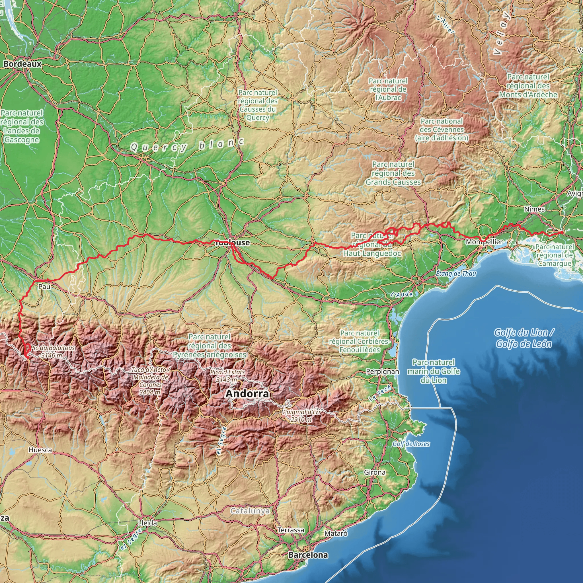 Via Tolosana mobile static map