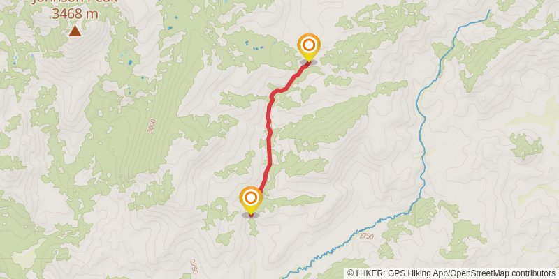 Golden Trout Creek via Theodore Solomons Trail stage 3 Map