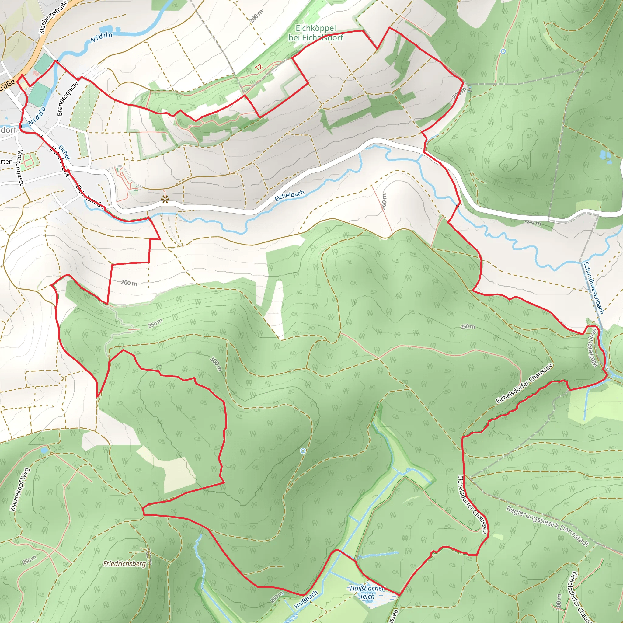 Natur Tour Nidda Loop mobile static map