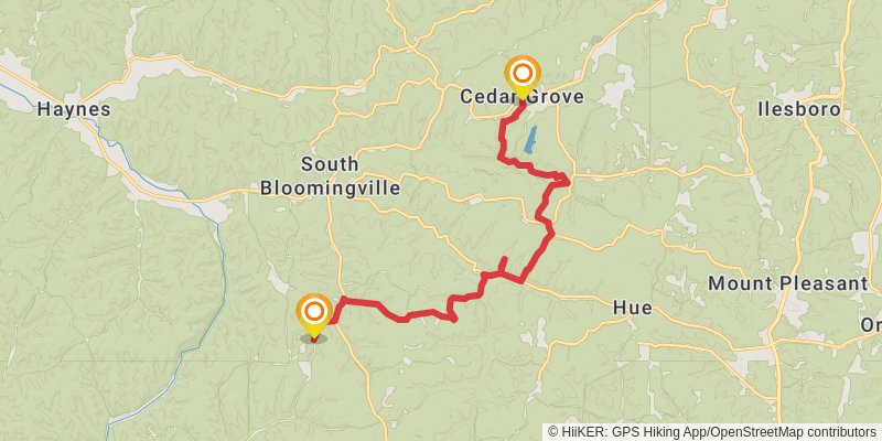 North Country Trail - Ohio stage 48 Map