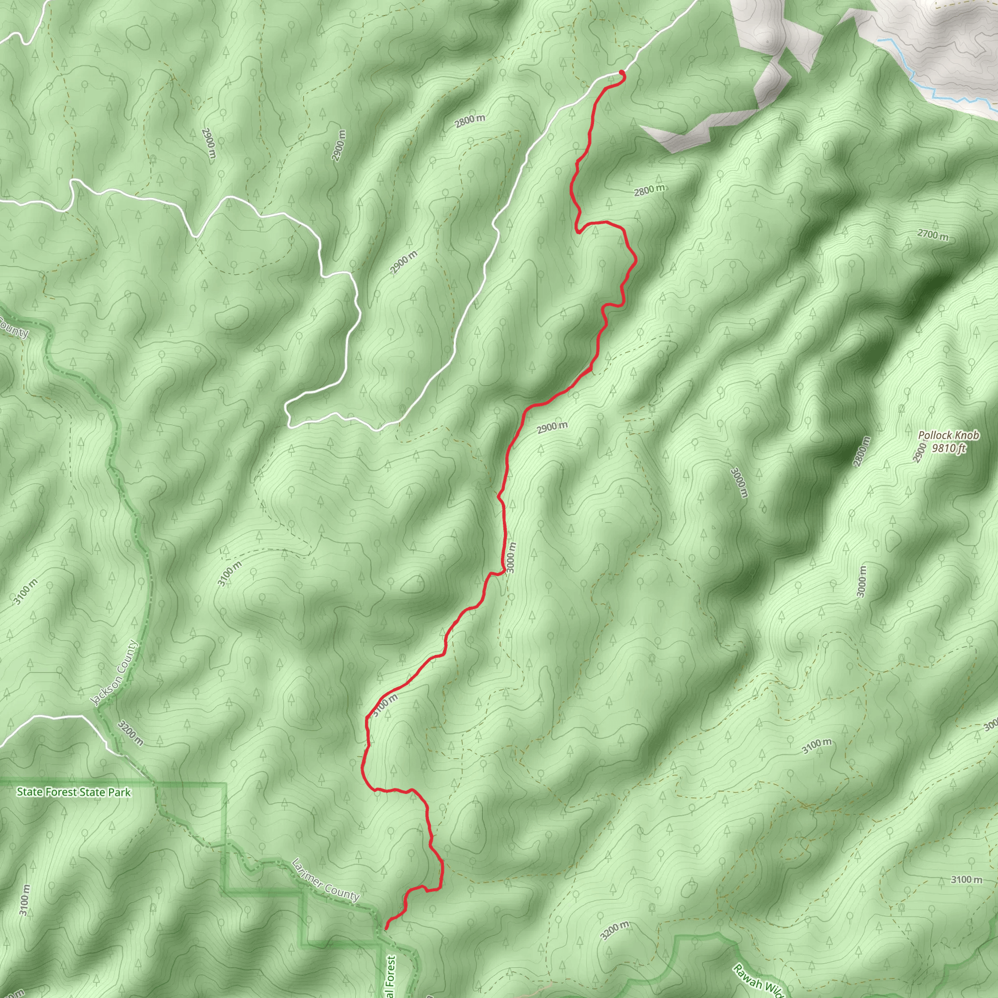 Grace Creek Trail mobile static map