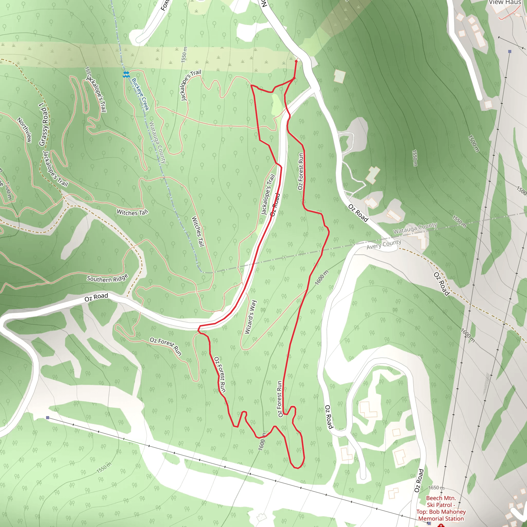 Oz Road Loop mobile static map