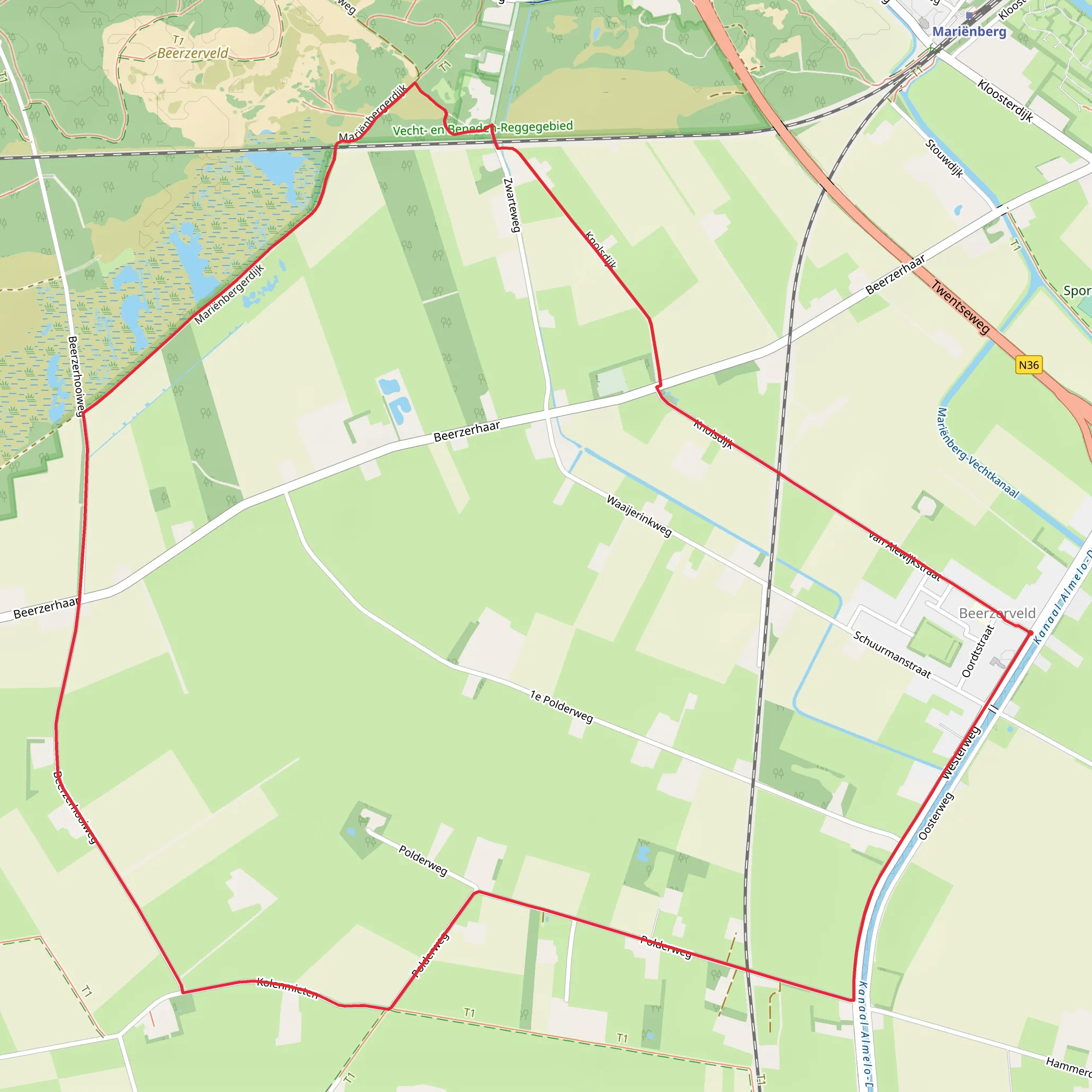 Kolenmieten and Knolsdijk Loop mobile static map