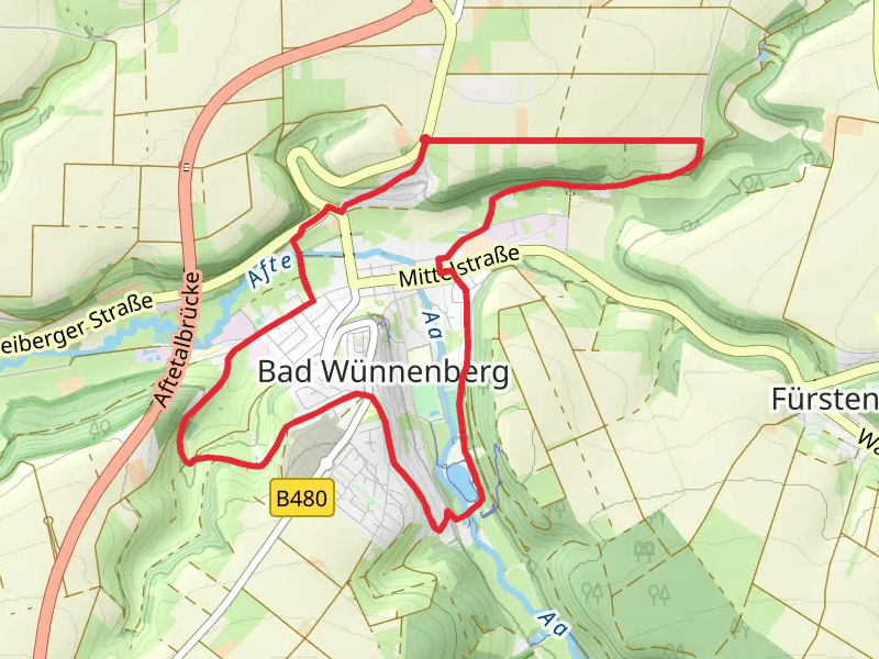 Paddelteich via Fuenf Baeche Weg and Kneipp Weg