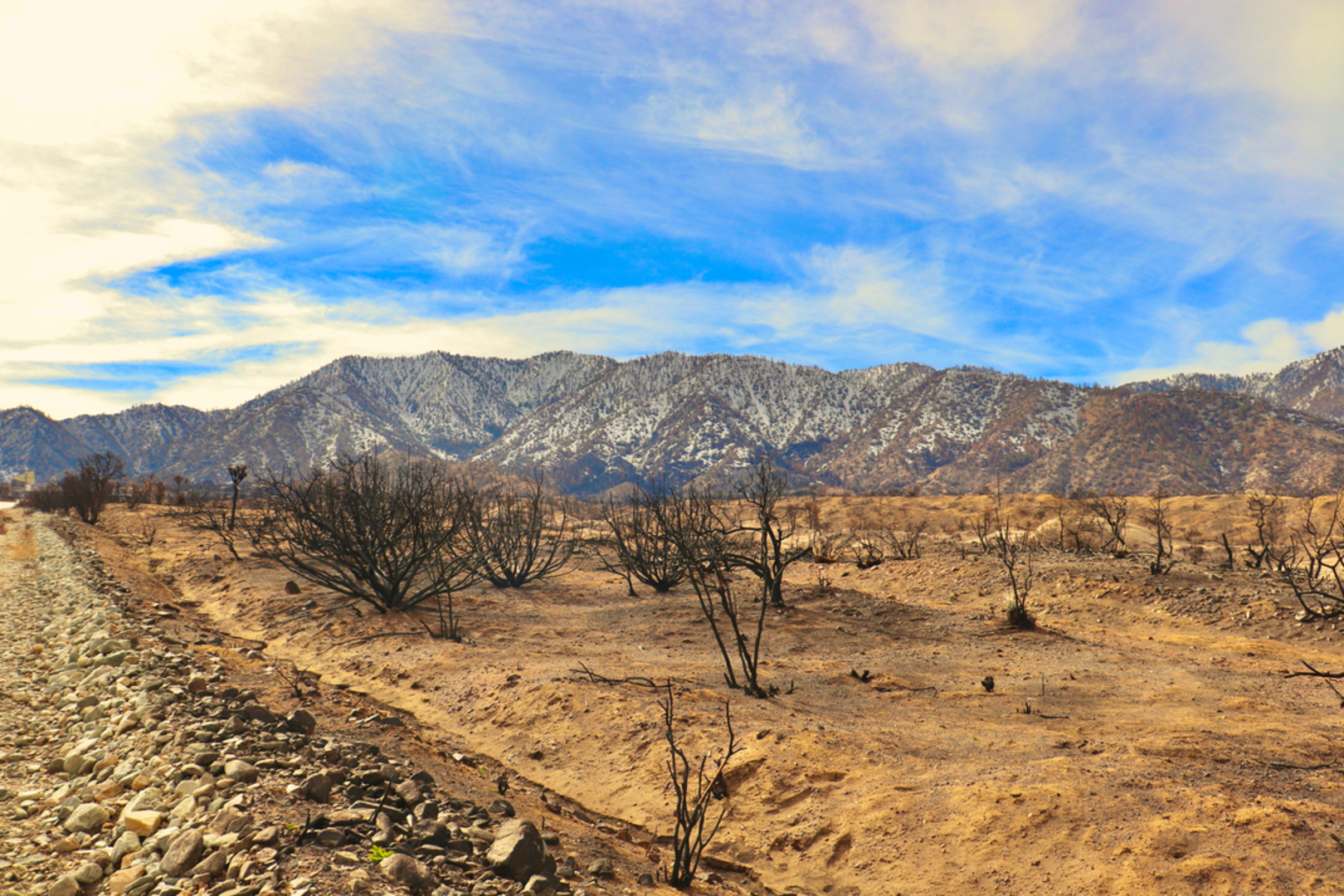 An image depicting the trail Devil's Punchbowl via Doe Flat Trail and its surrounding area.