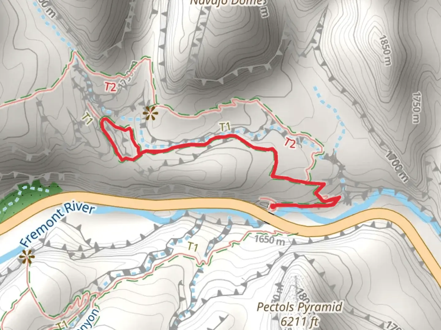 An image depicting the trail Hickman Ridge Trail and its surrounding area.