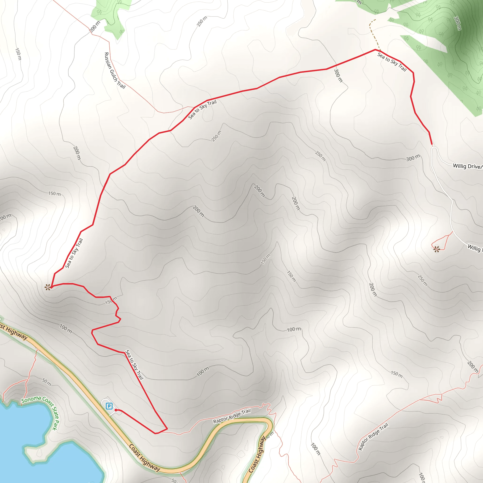 Sea to Sky Trail mobile static map