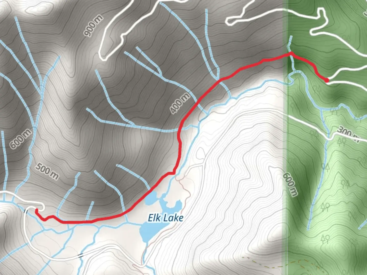 An image depicting the trail Elk Lake Trail and its surrounding area.