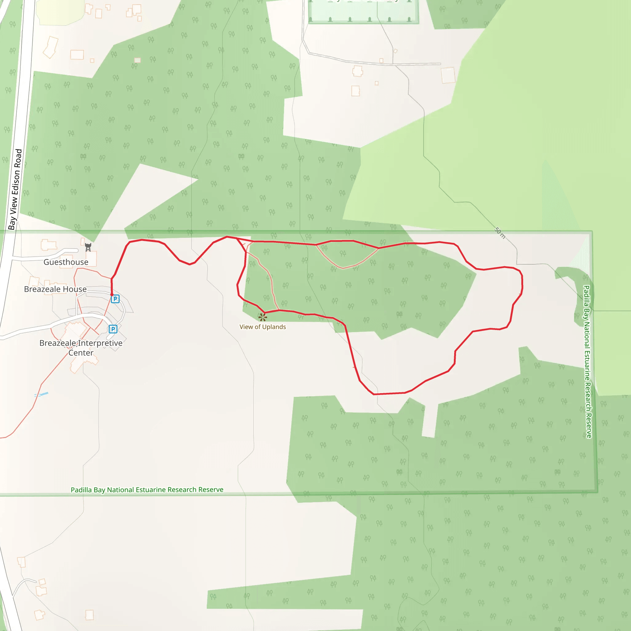 Bay View Edison Road Loop mobile static map