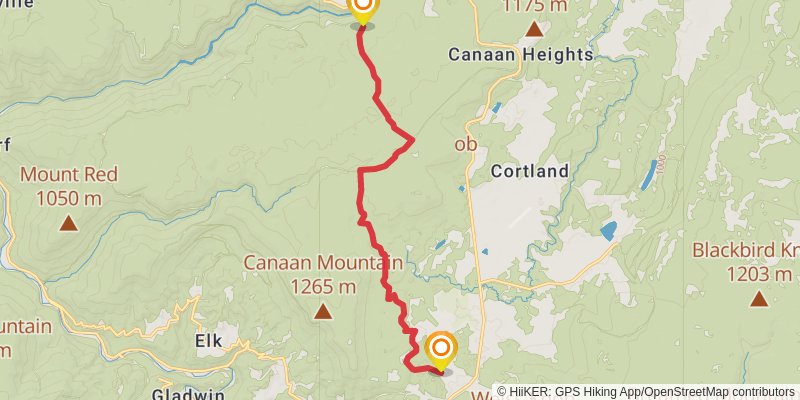 American Discovery Trail - West Virginia stage 8 Map