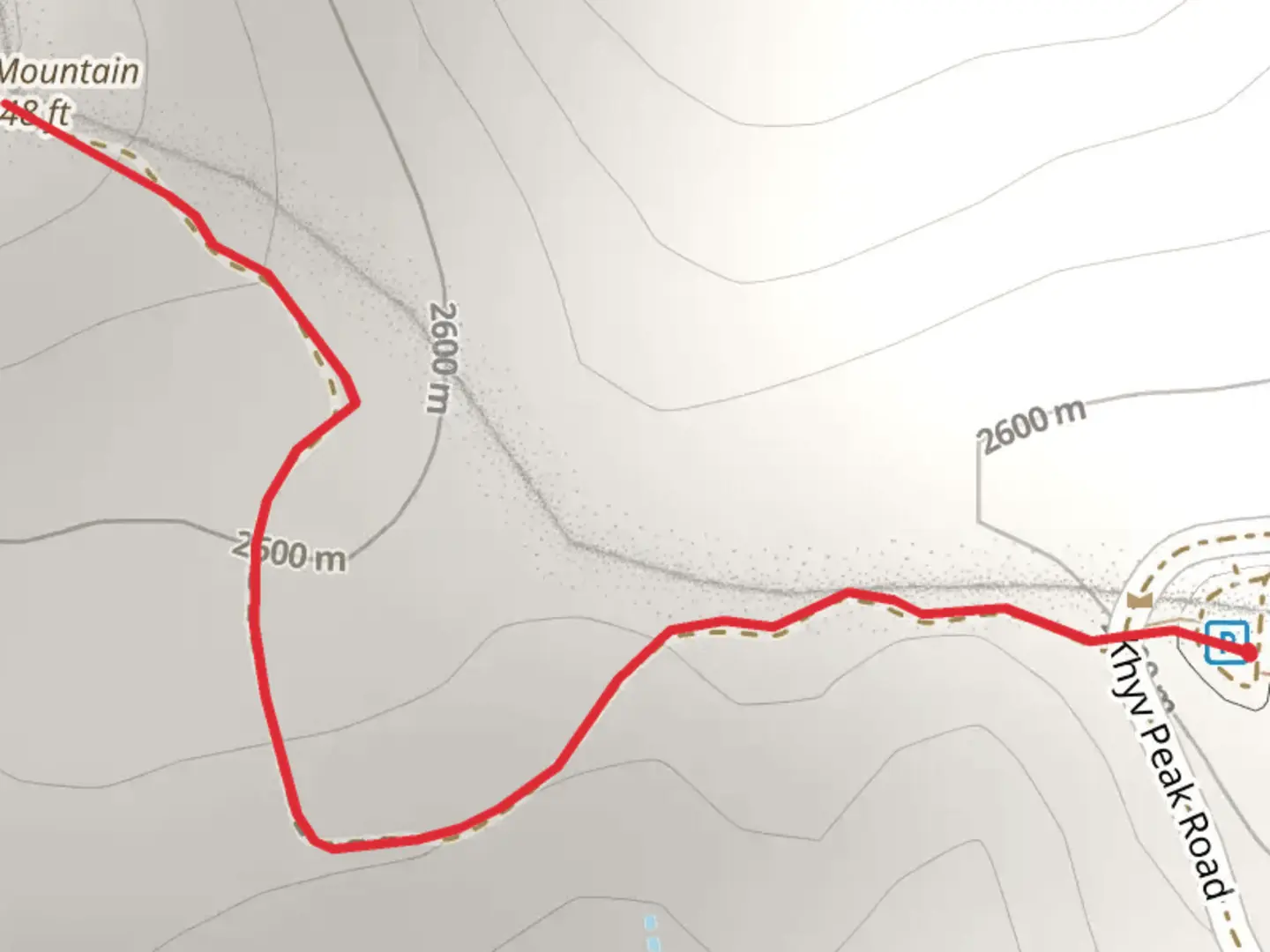 An image depicting the trail Horse Mountain and its surrounding area.