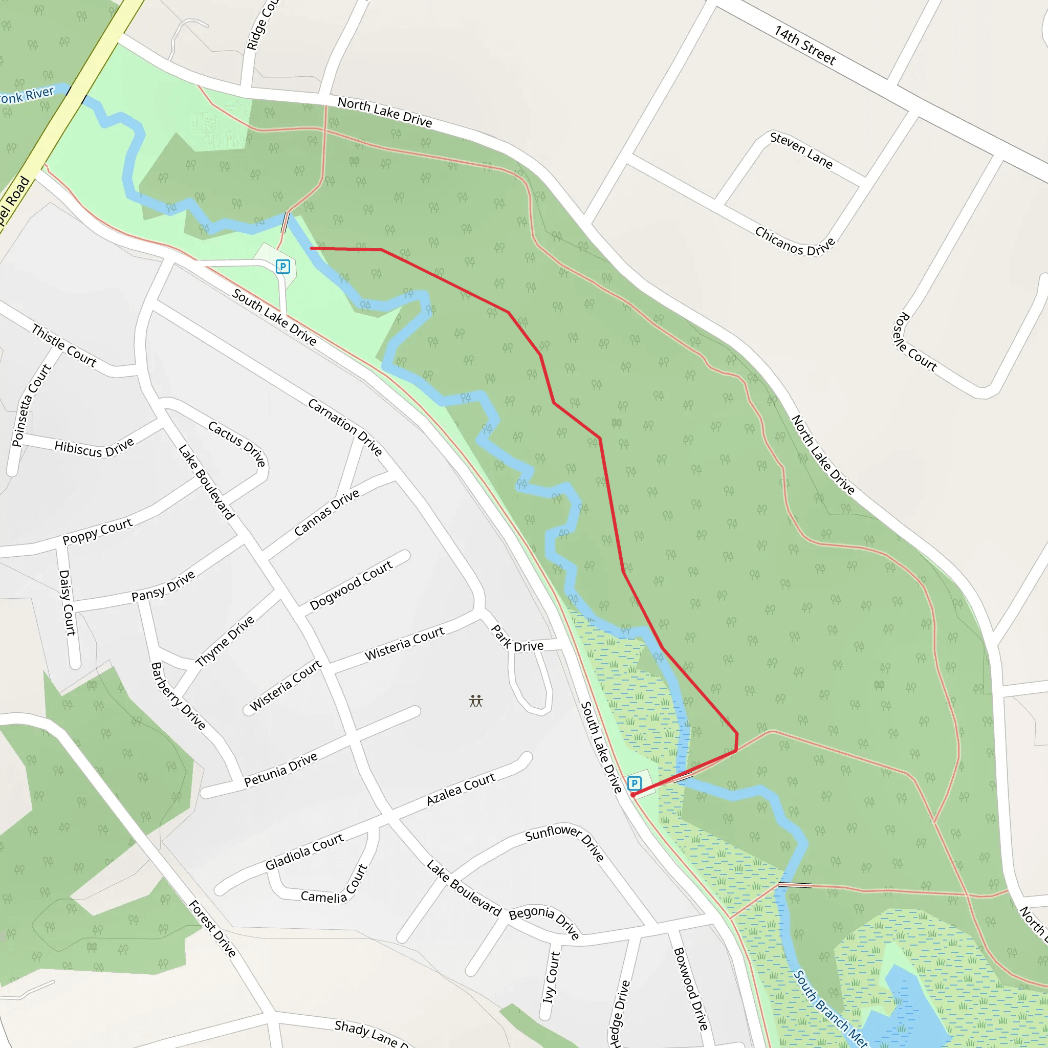 South Branch Metedeconk River mobile static map
