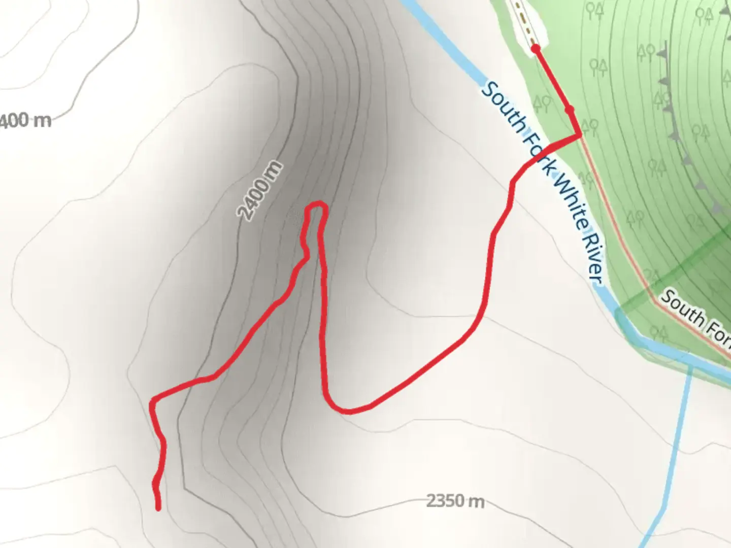 An image depicting the trail Spring Cave Trail and its surrounding area.