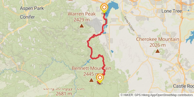 American Discovery Trail South Route - Colorado stage 29 Map