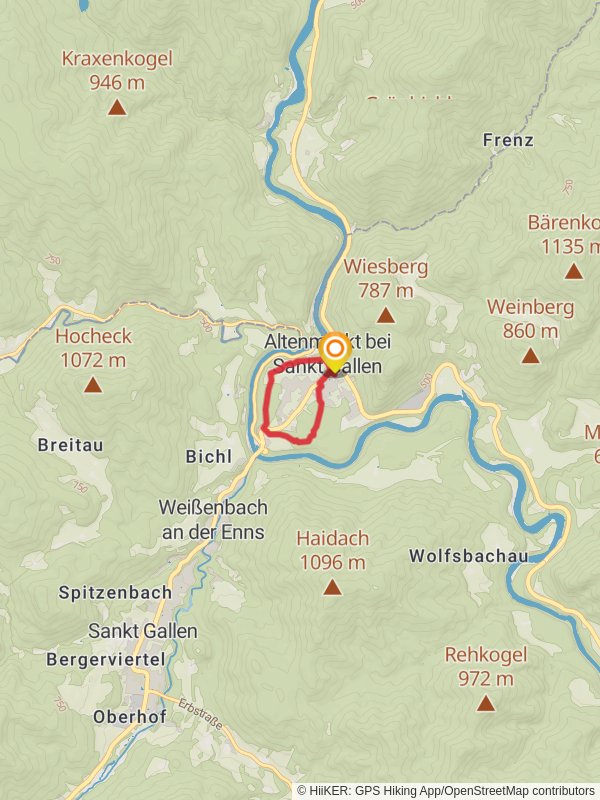 Altenmark - Sense Trail mobile static map