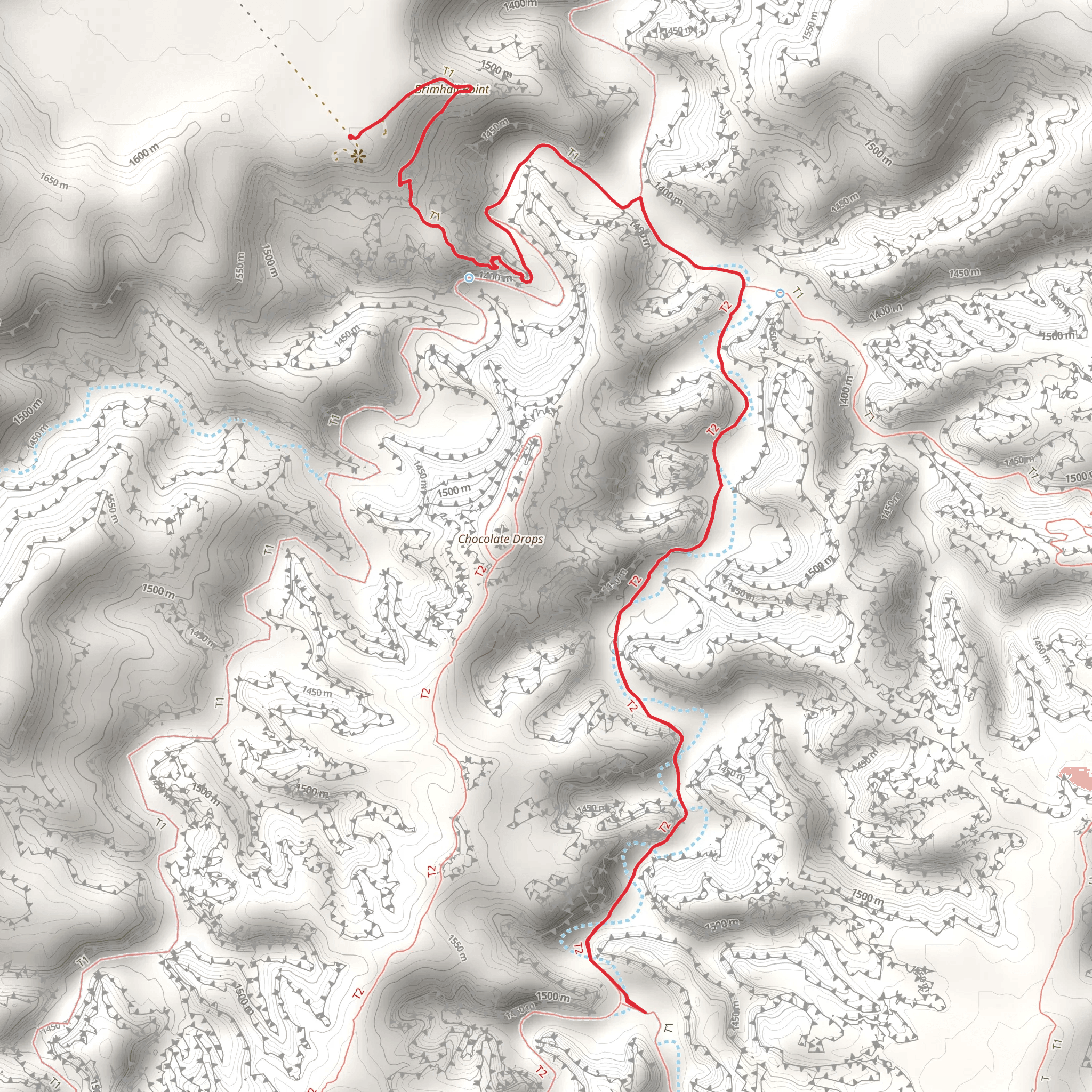 Brimhall Point via Maze Overlook Trail mobile static map
