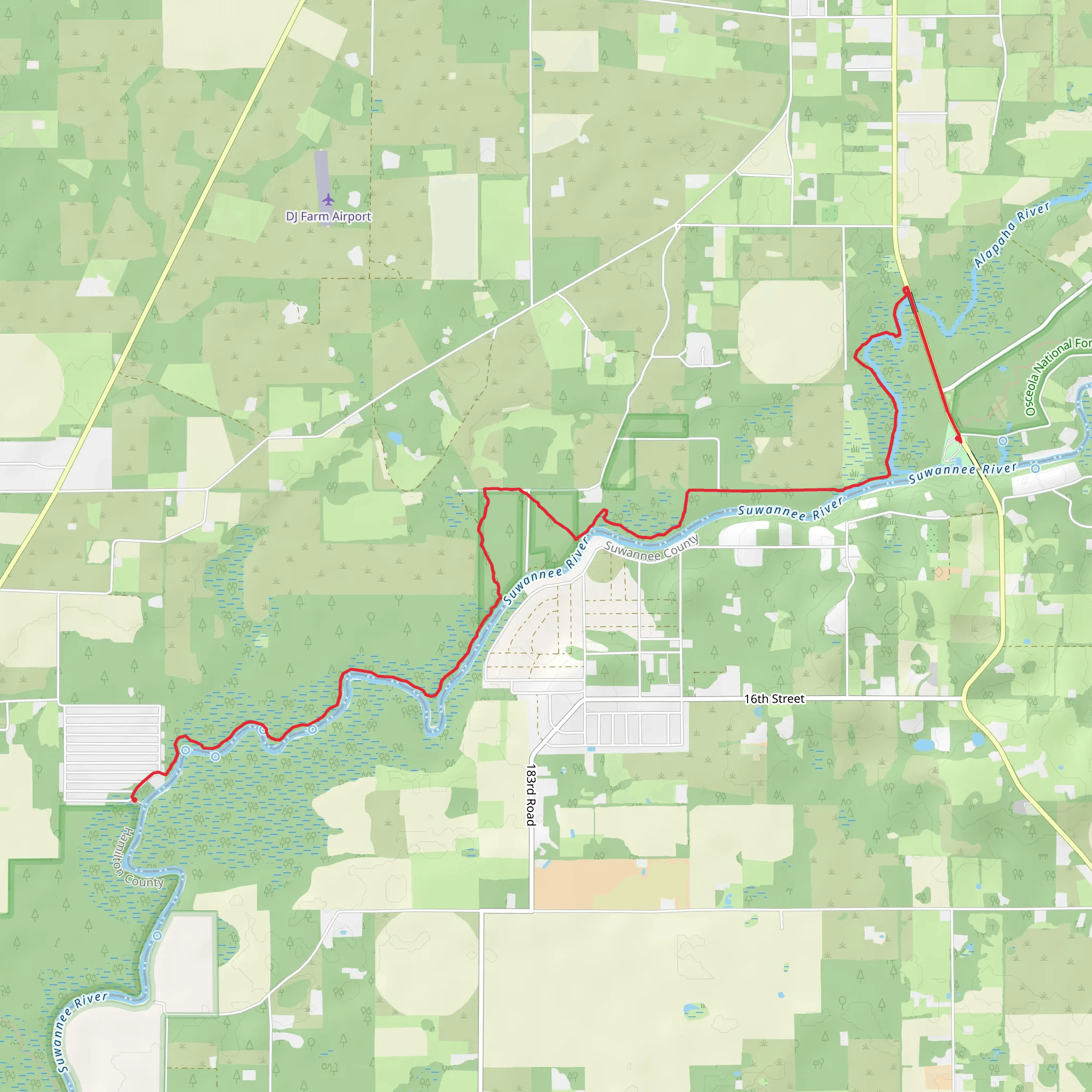 Florida Trail - Gibson County Park mobile static map