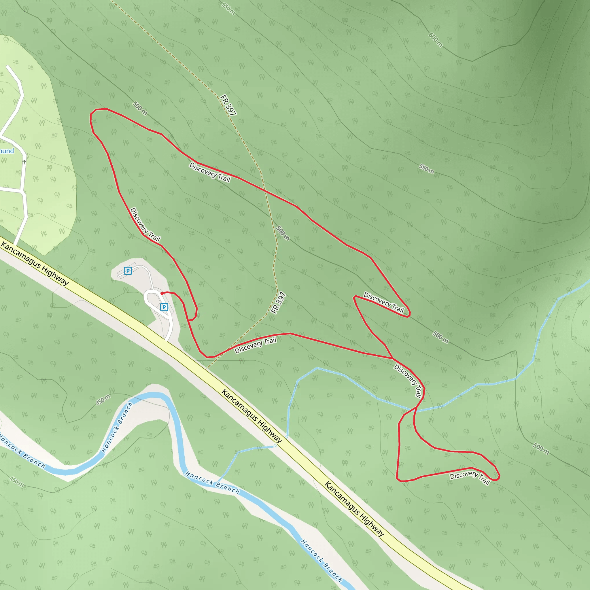 Discovery Trail Loop mobile static map