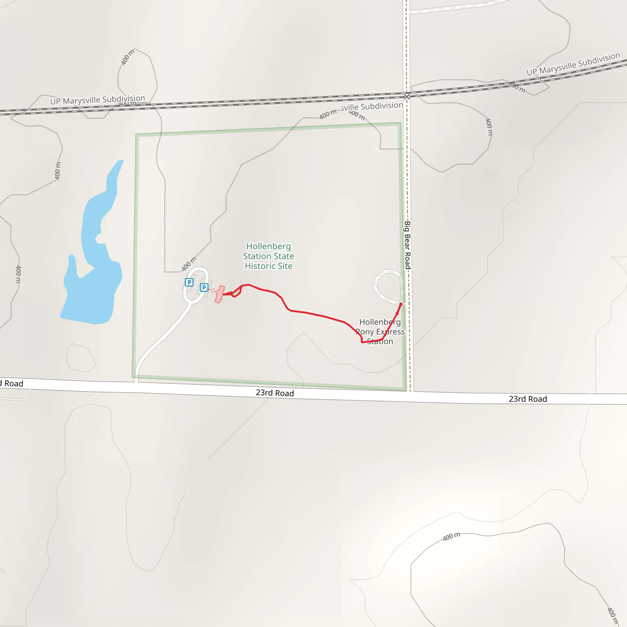 Big Bear Road mobile static map