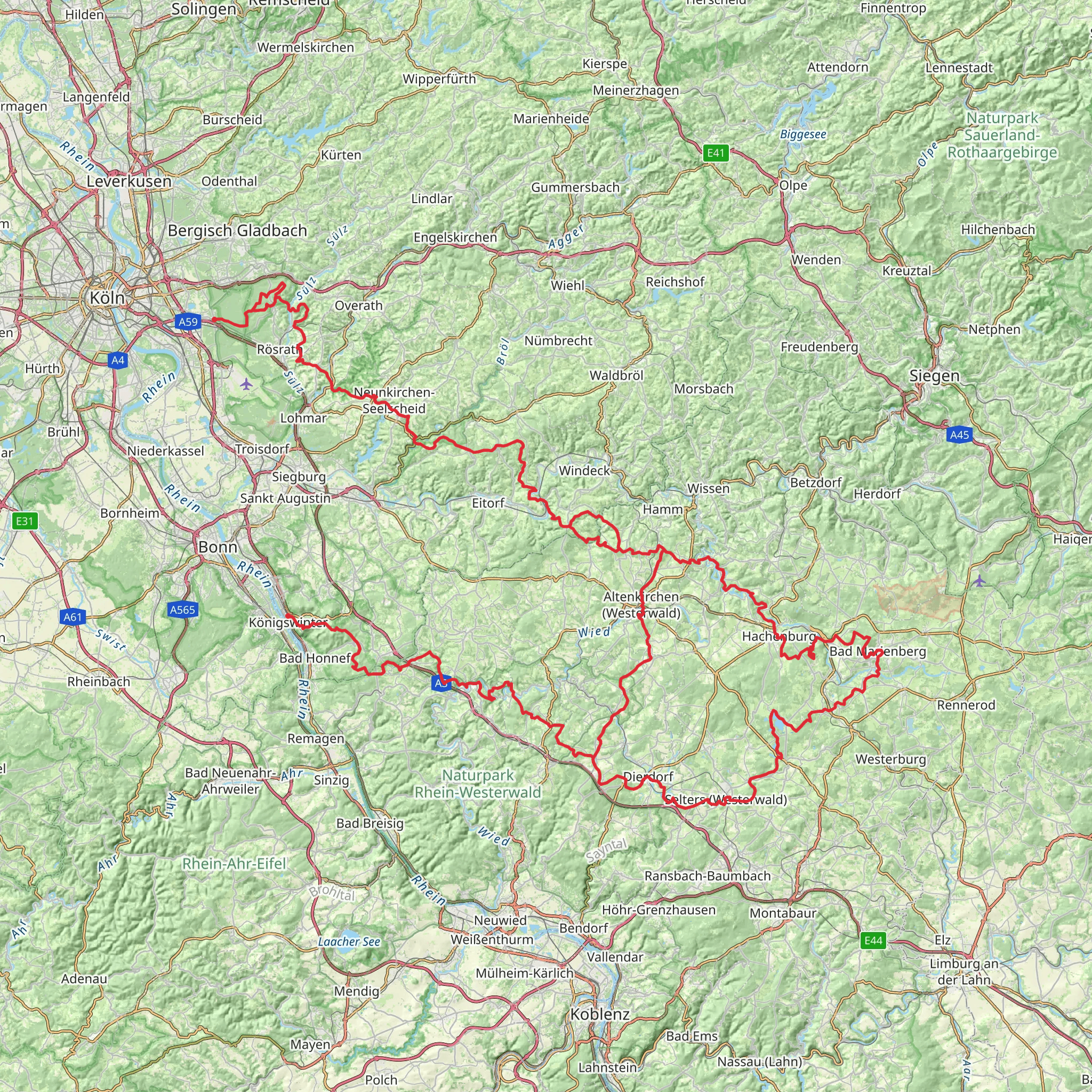 Kölner Weg mobile static map