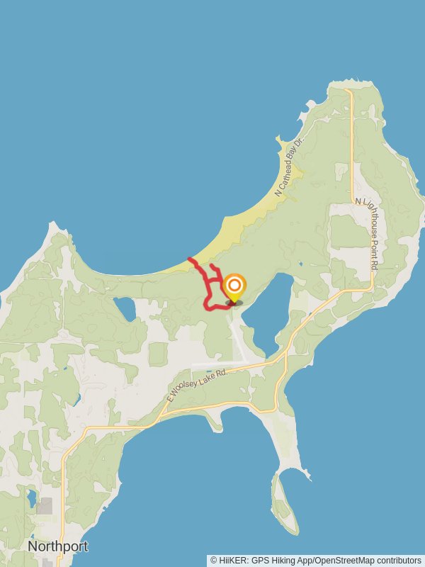 Lake Michigan and Mud Loop Trail