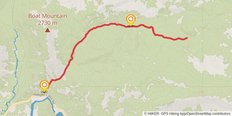 Cabin Creek Trail stage 2 Map