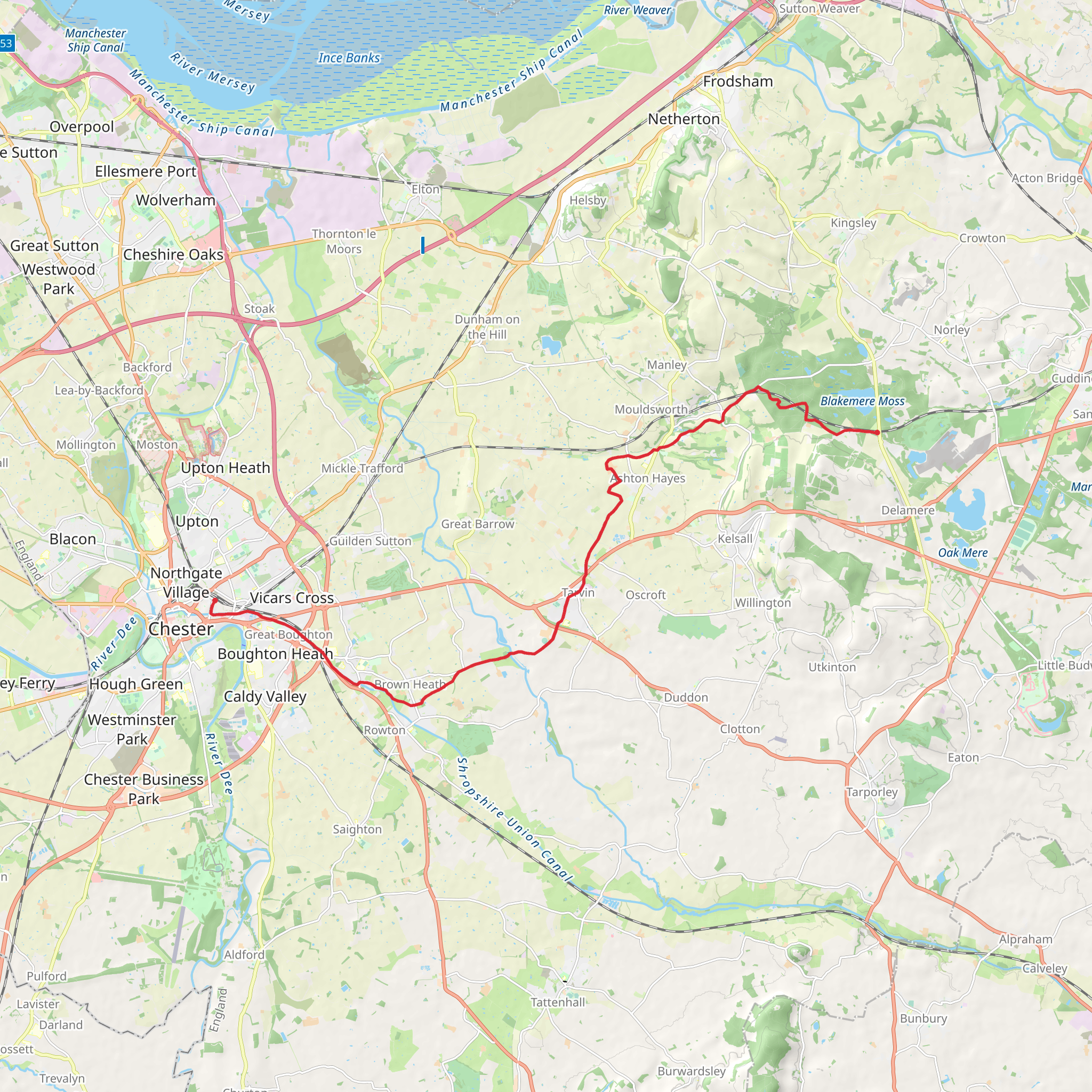 Baker Way mobile static map