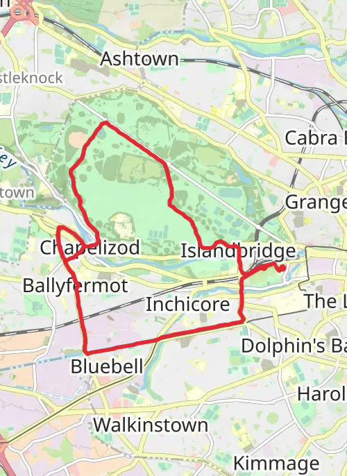 County Dublin Running mobile static map