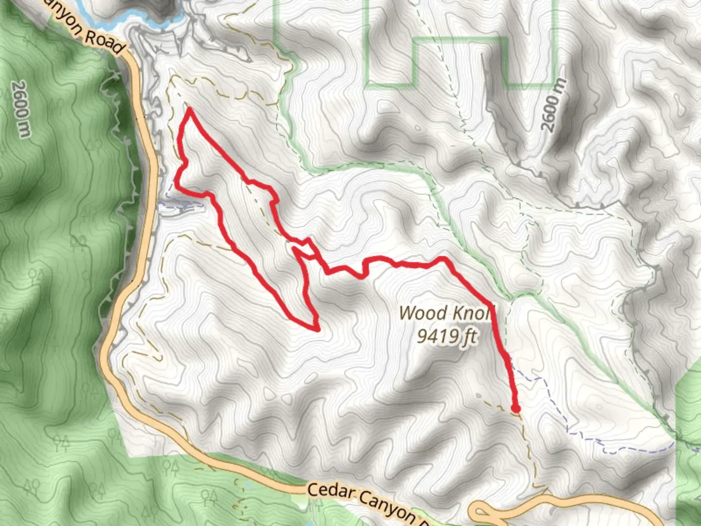 An image depicting the trail Blowhard Trail Loop and its surrounding area.