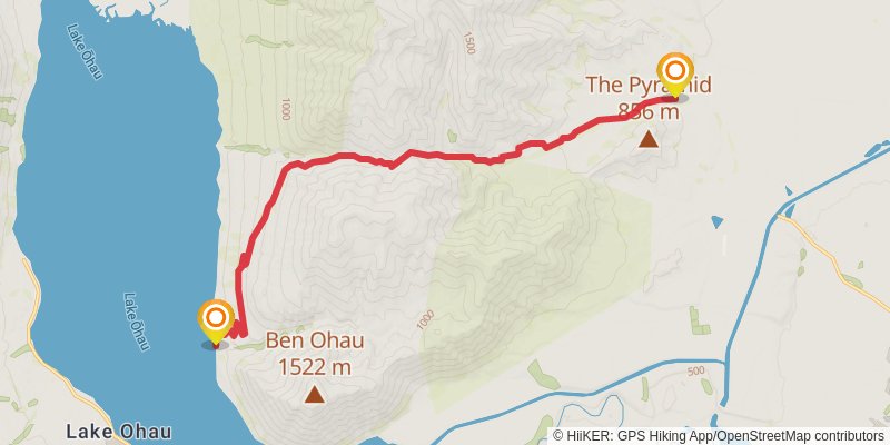 Twizel Area - Darts Bush Stream Track stage 1 Map