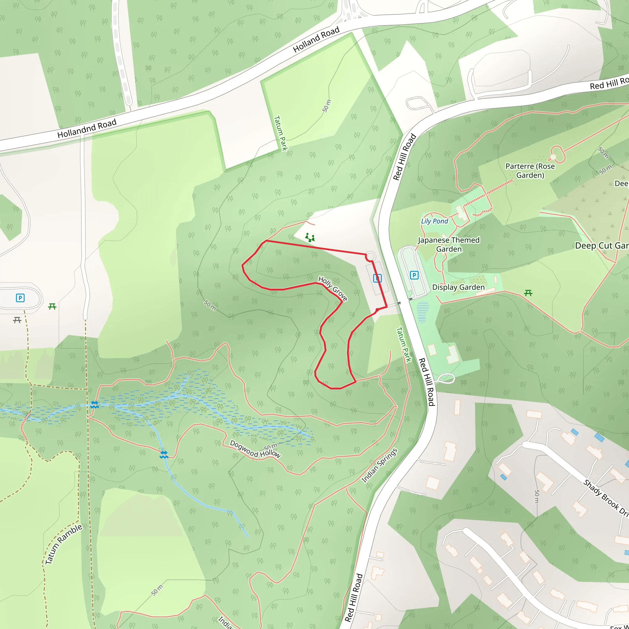 Red Hill Road Loop mobile static map