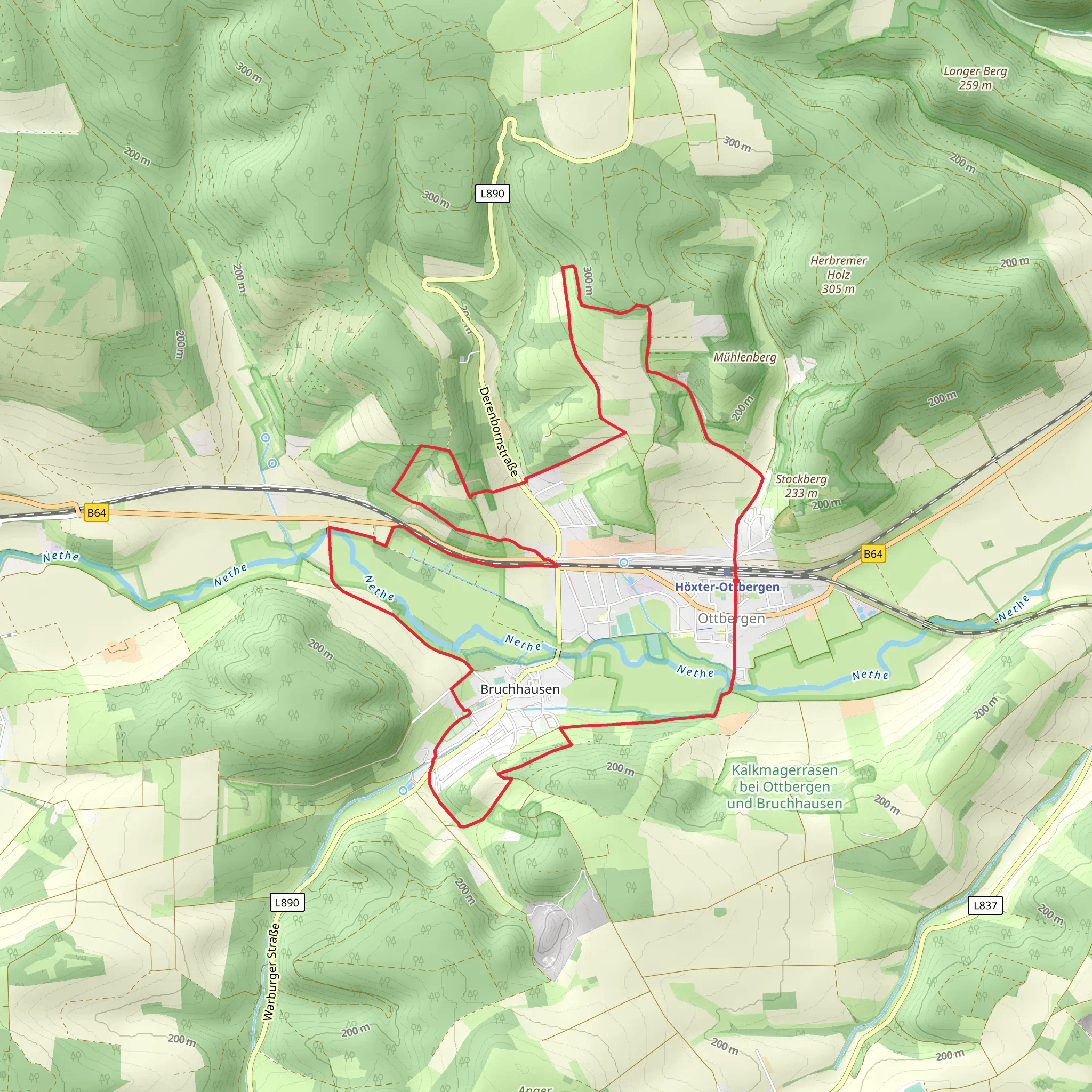 Ottbergen Loop mobile static map