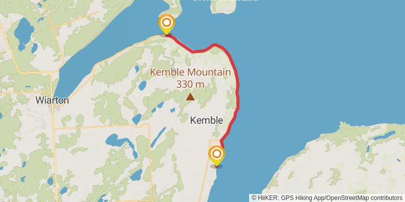 Waterfront Trail stage 85 Map