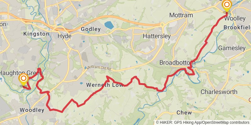 Tameside Trail stage 2 Map