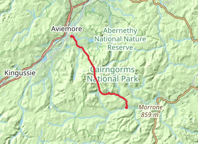 Lairig Ghru mobile static map