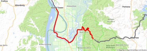 American Discovery Trail South Route stage 131 Map