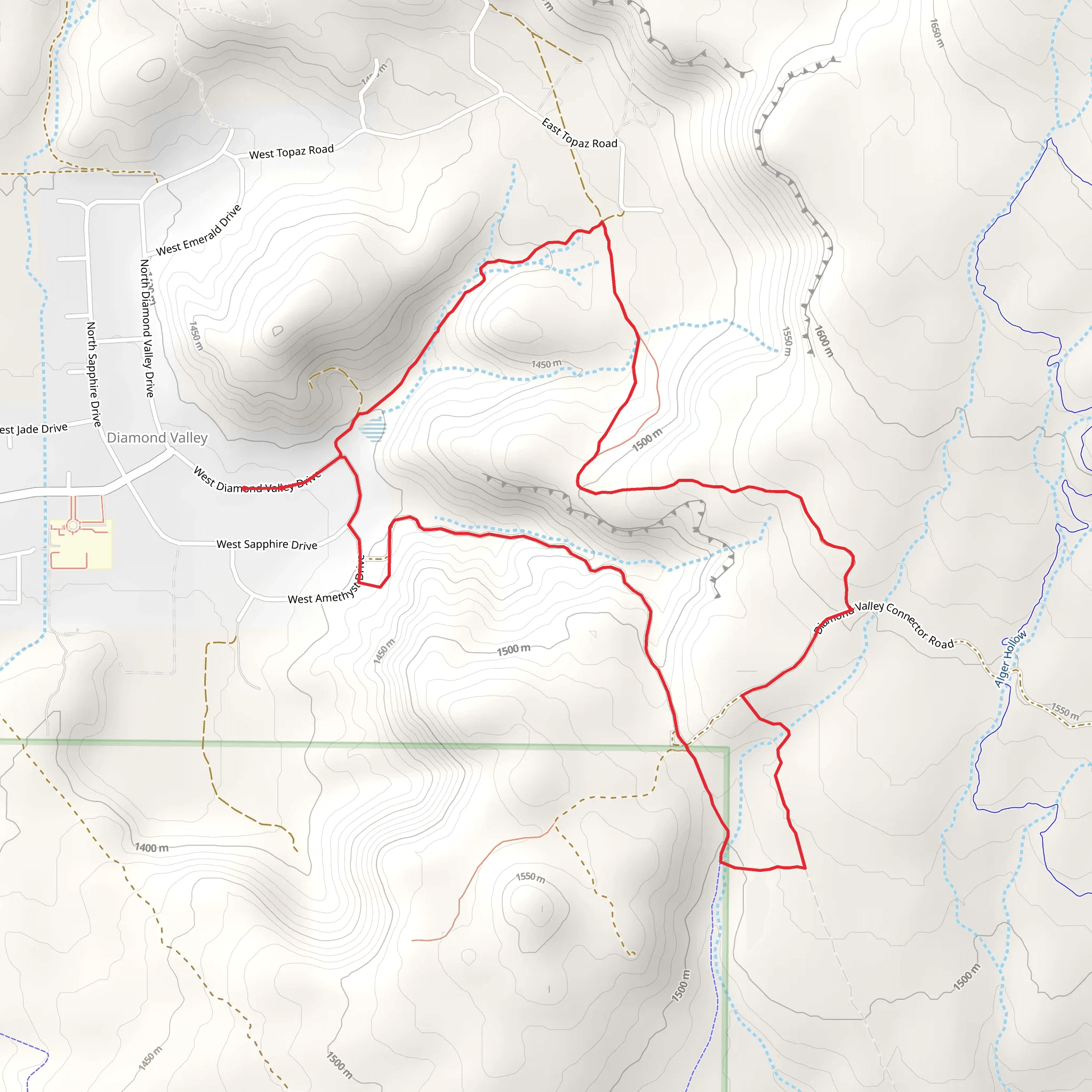 Diamond Valley Loop mobile static map