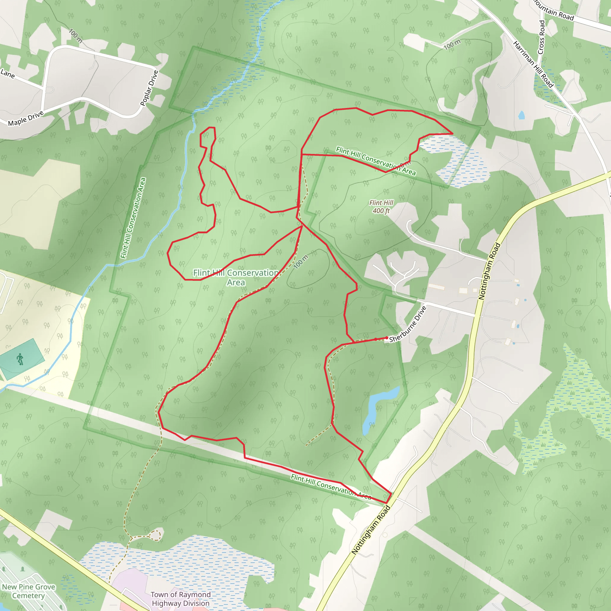 Flint Hill Loop mobile static map
