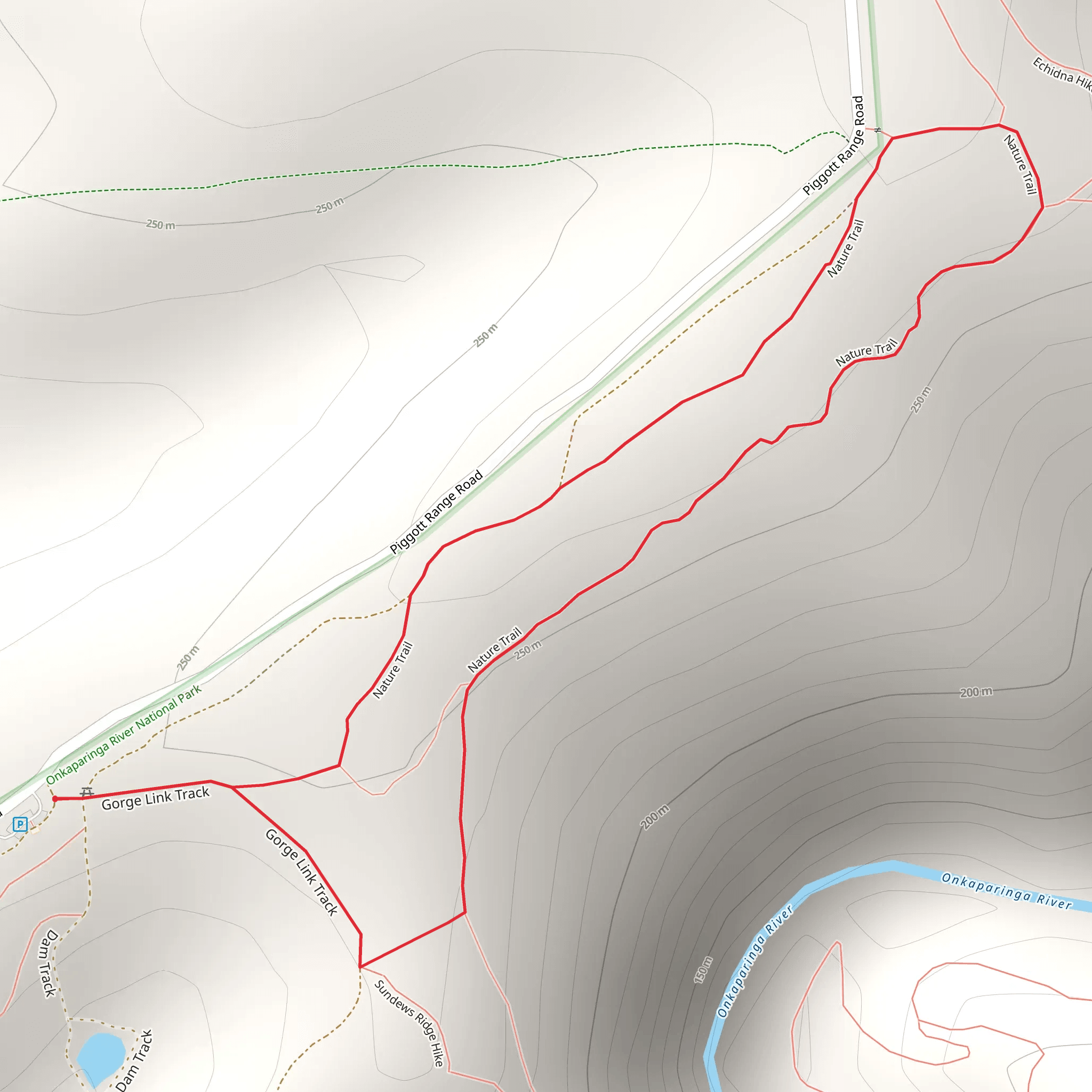 Nature Walk - Onkaparinga River mobile static map