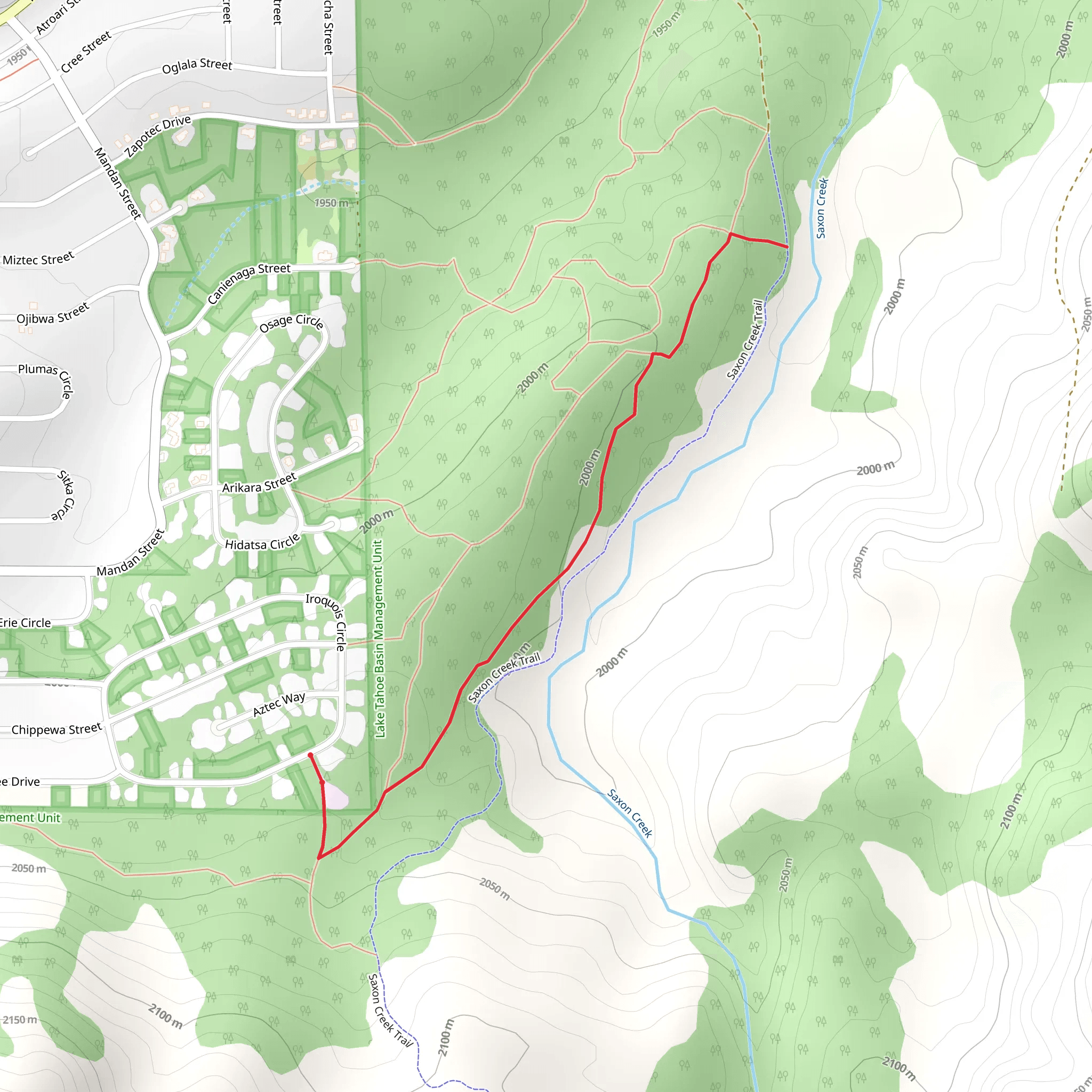 Lower Saxon Connector Trail mobile static map