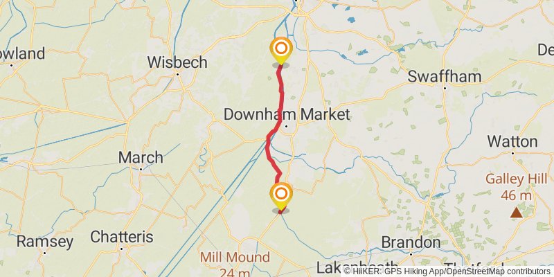 Fen Rivers Way stage 3 Map