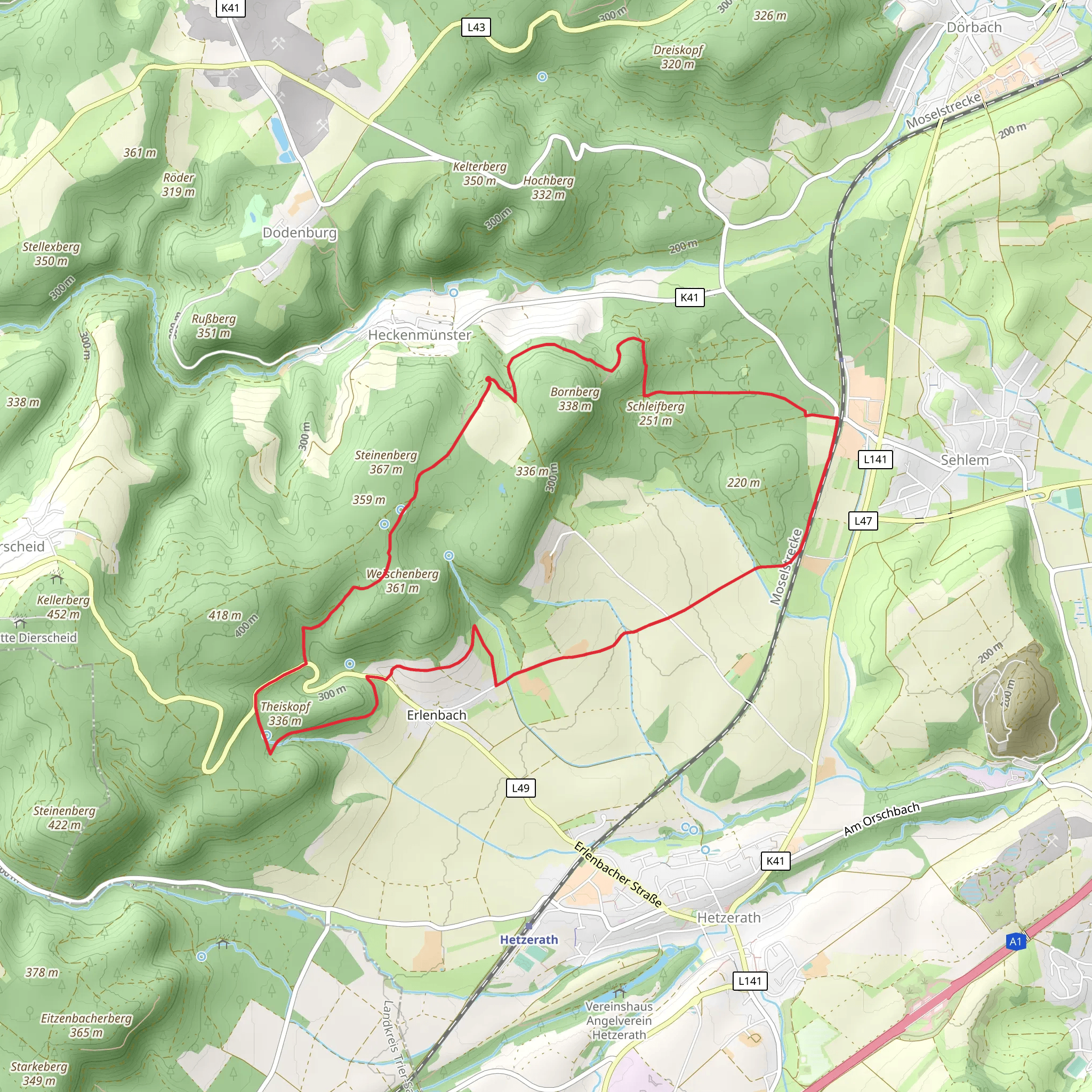 Quellenweg mobile static map